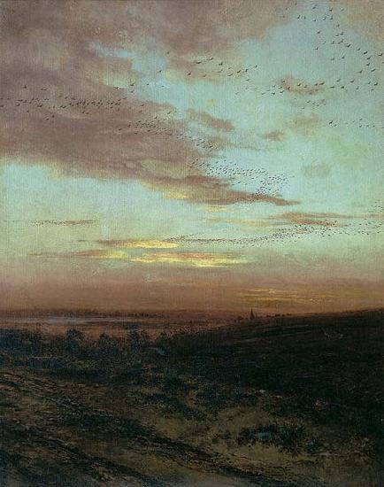 Alexei Savrasov Evening. Migration of birds,